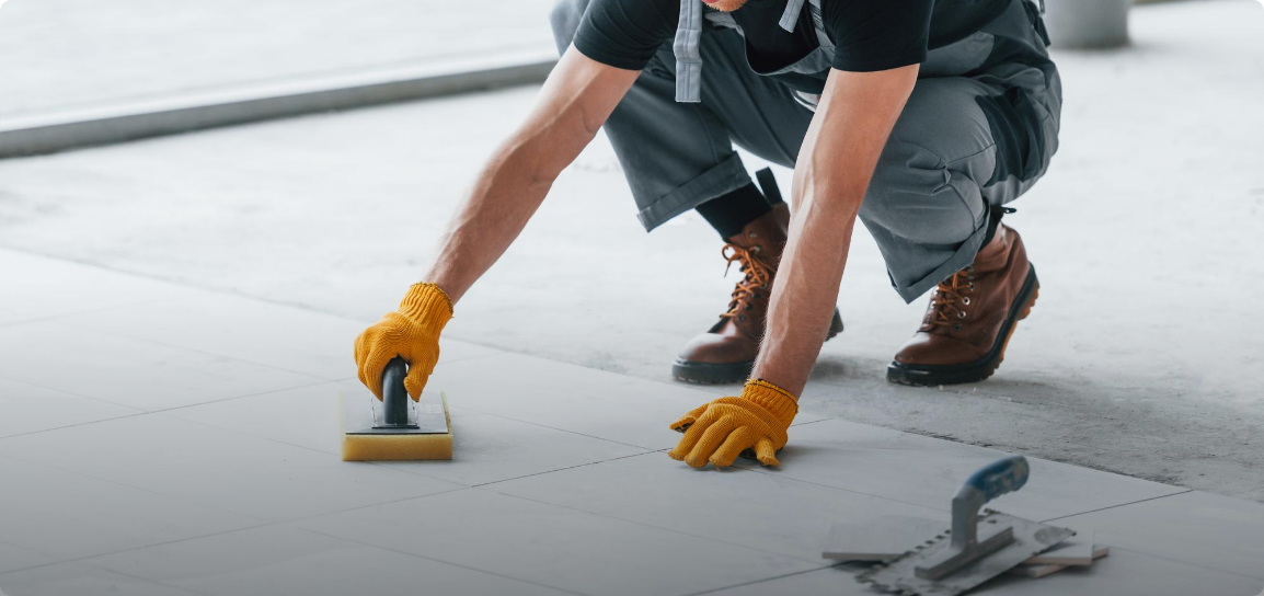 Performing tile floor maintenance