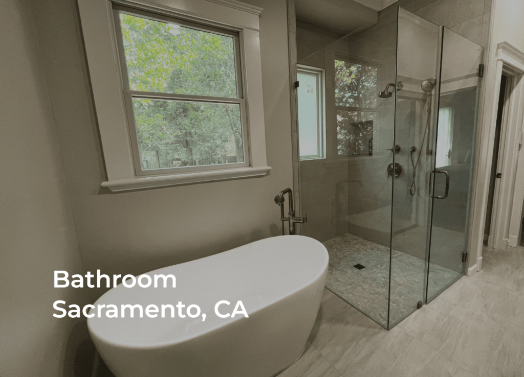 Modern shower tile installation project in a bathroom